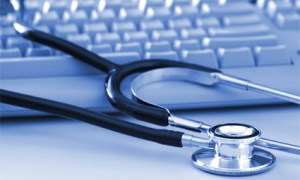 stethoscope, keyboard