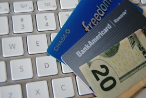 Credit cards & keyboard